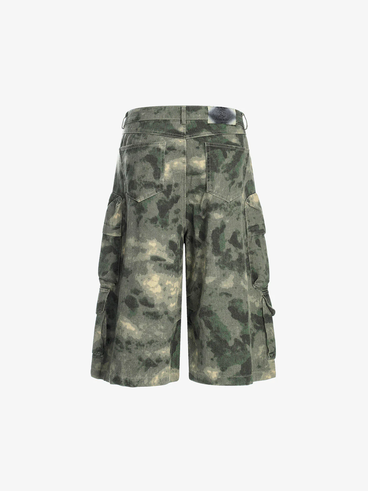 Camo-Print Baggy Cargo Jorts - Image 2