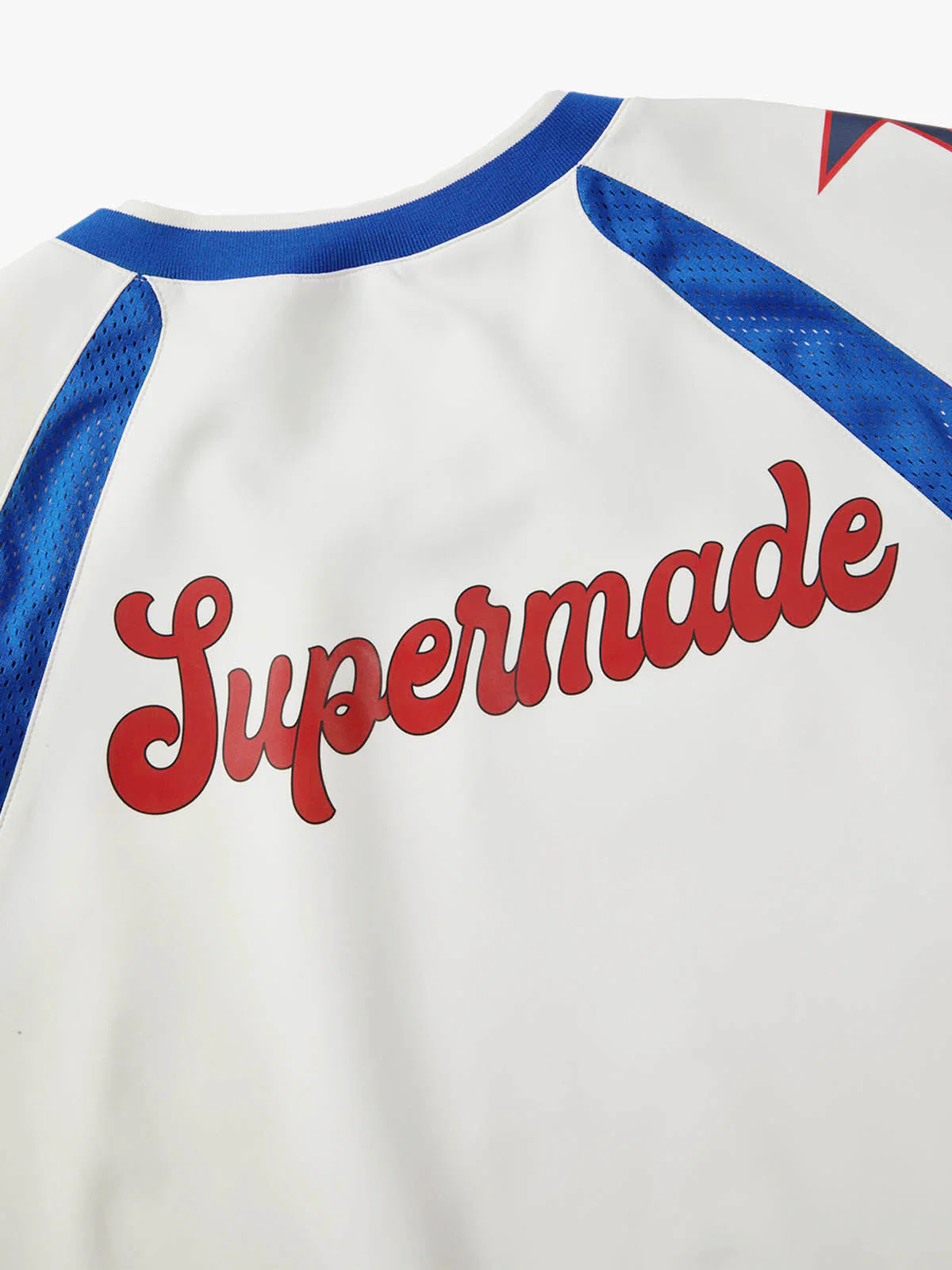 Colorblock Star Print Mesh Jersey T-Shirt - Image 7