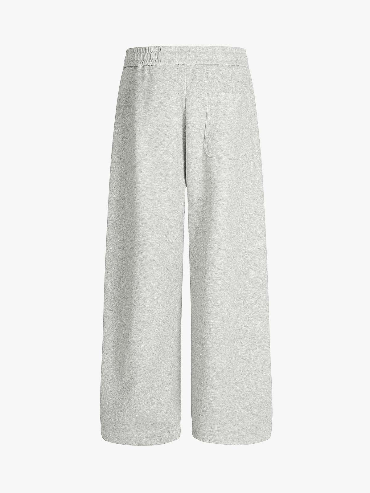 Drawstring Wide Leg Relaxed Sweatpants - Image 9