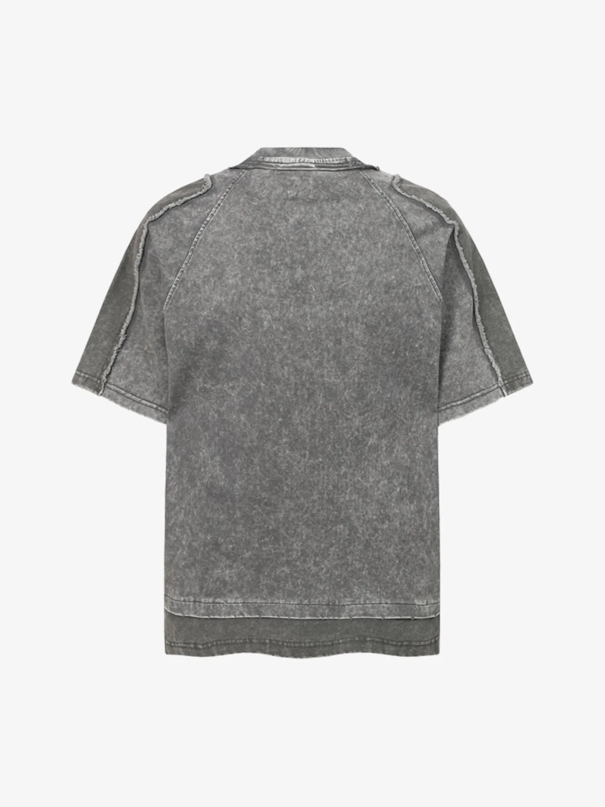Exposed Seam Washed T Shirt - Image 3
