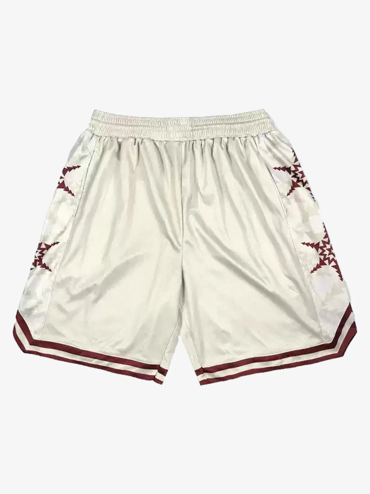 Geometric Star Panel Athletic Shorts - Image 2