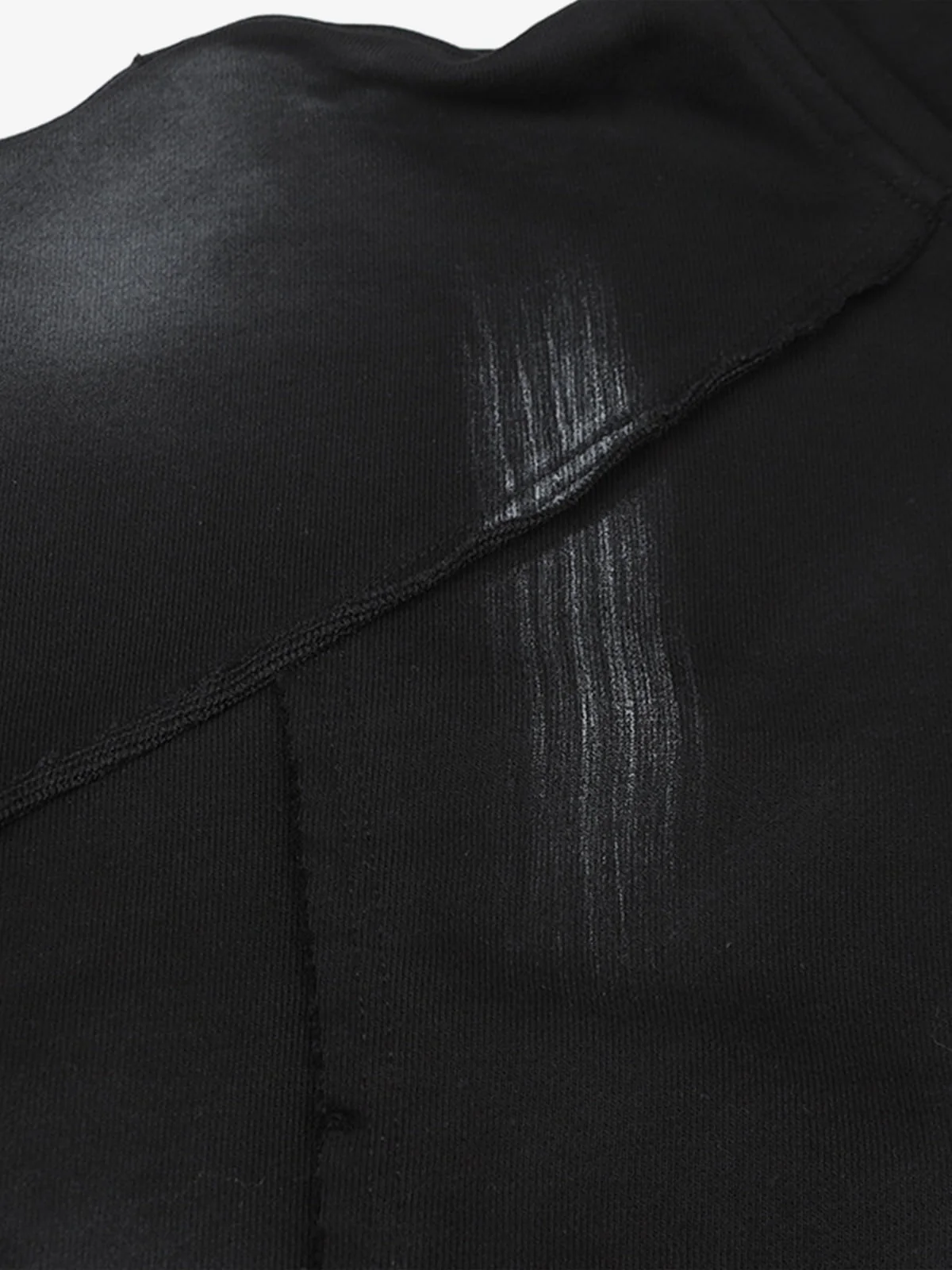 Hip-Hop Wasteland Ink-Dyed Raw Edge Hoodie - Image 12