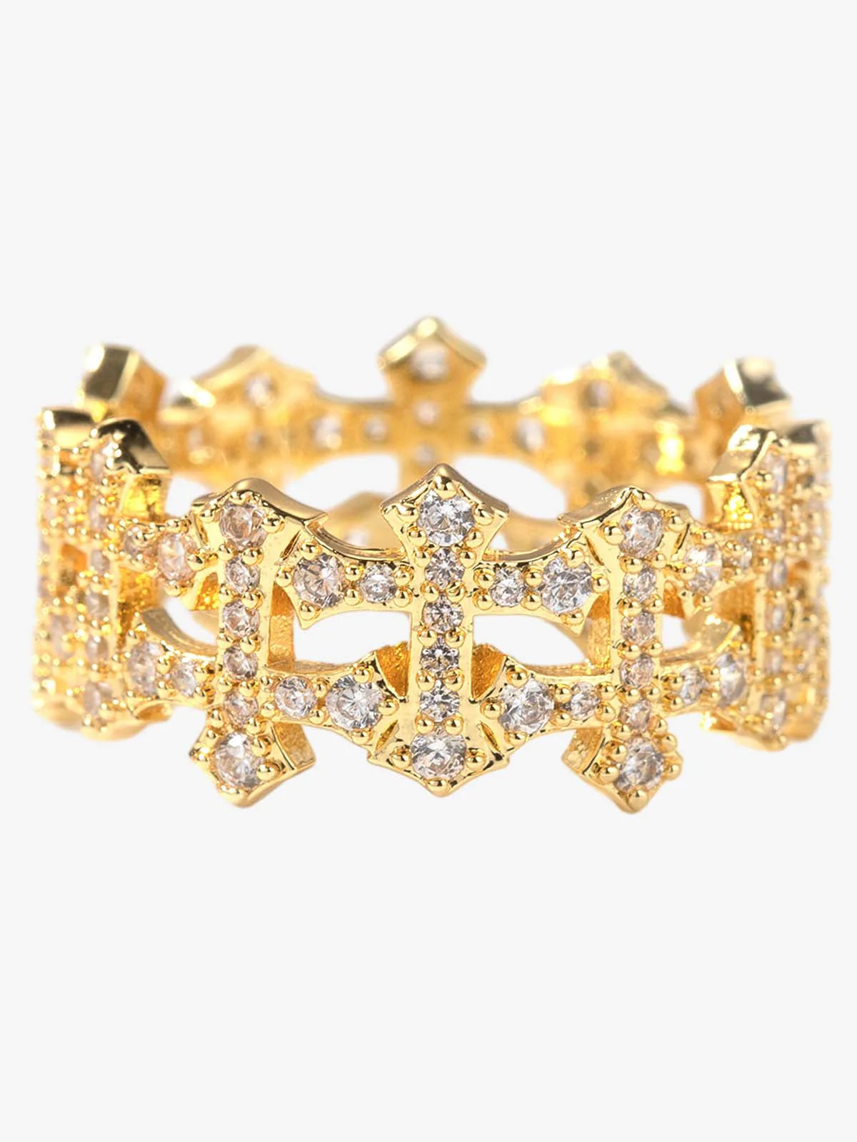 Hollow Cross Ring - Image 4