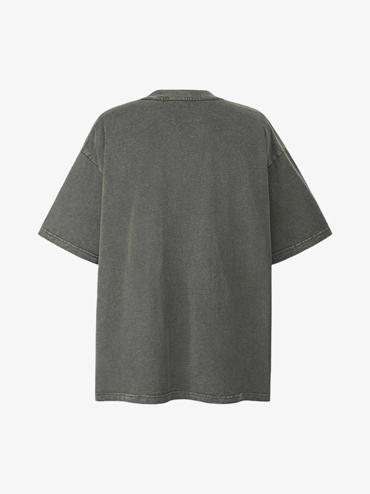 Patchwork Graphic Print Oversized Tee - Image 2