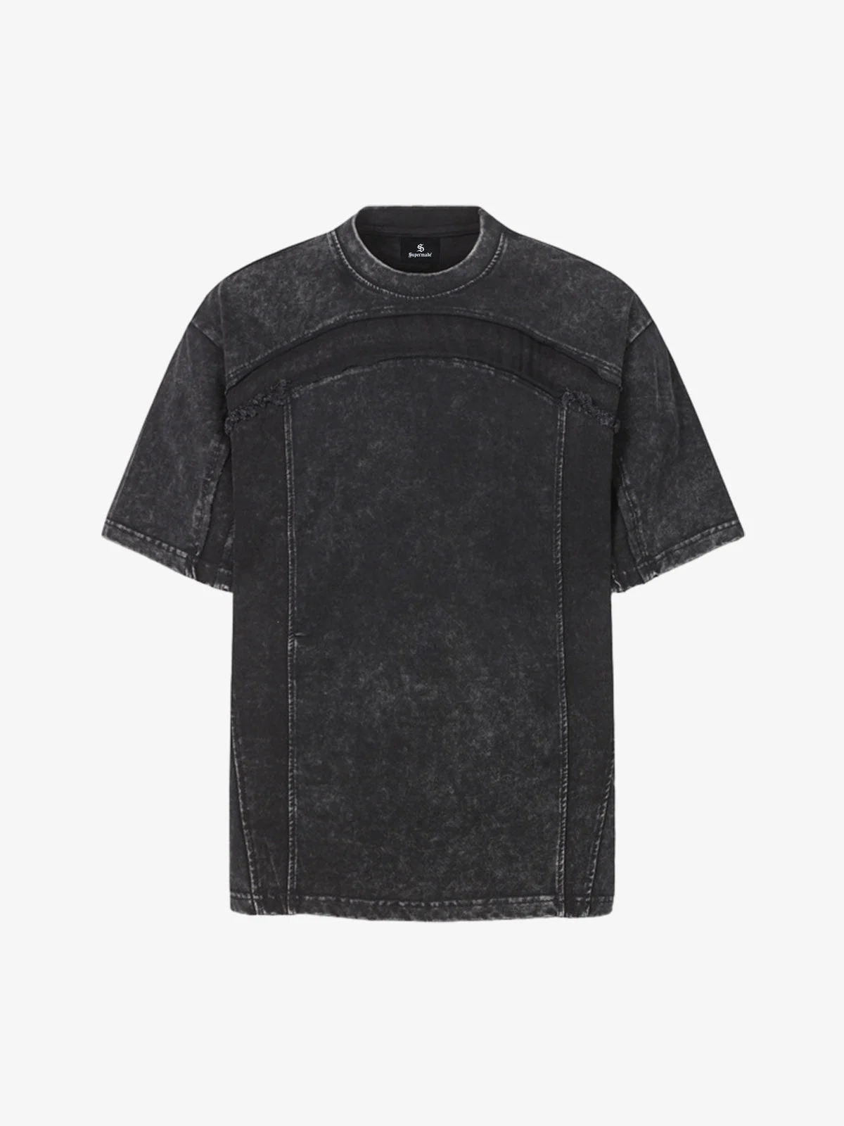 Panel Stitch Cotton T-Shirt - Image 2