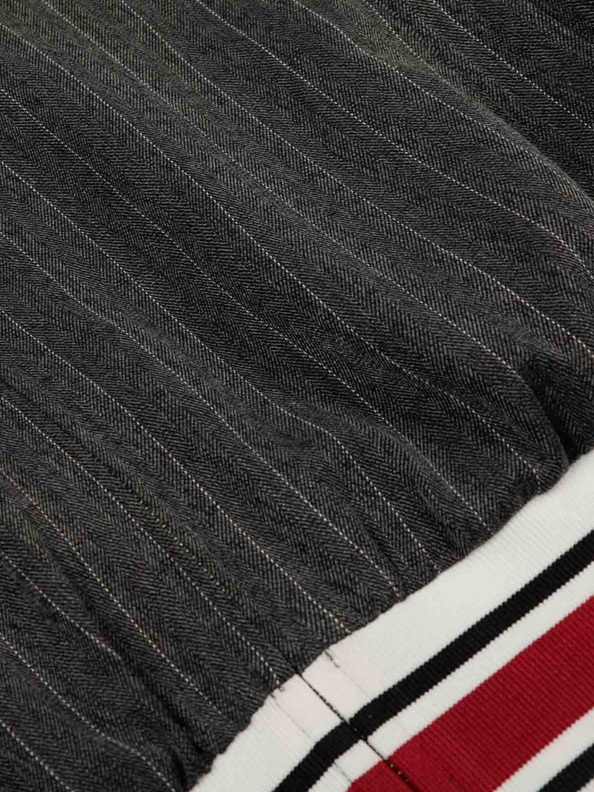 Pinstripe Vertical Embroidery Track Jacket - Image 13