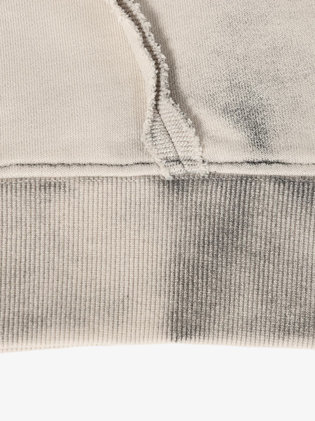Retro Asymmetric Zip Up Deconstructed Hoodie - Image 16