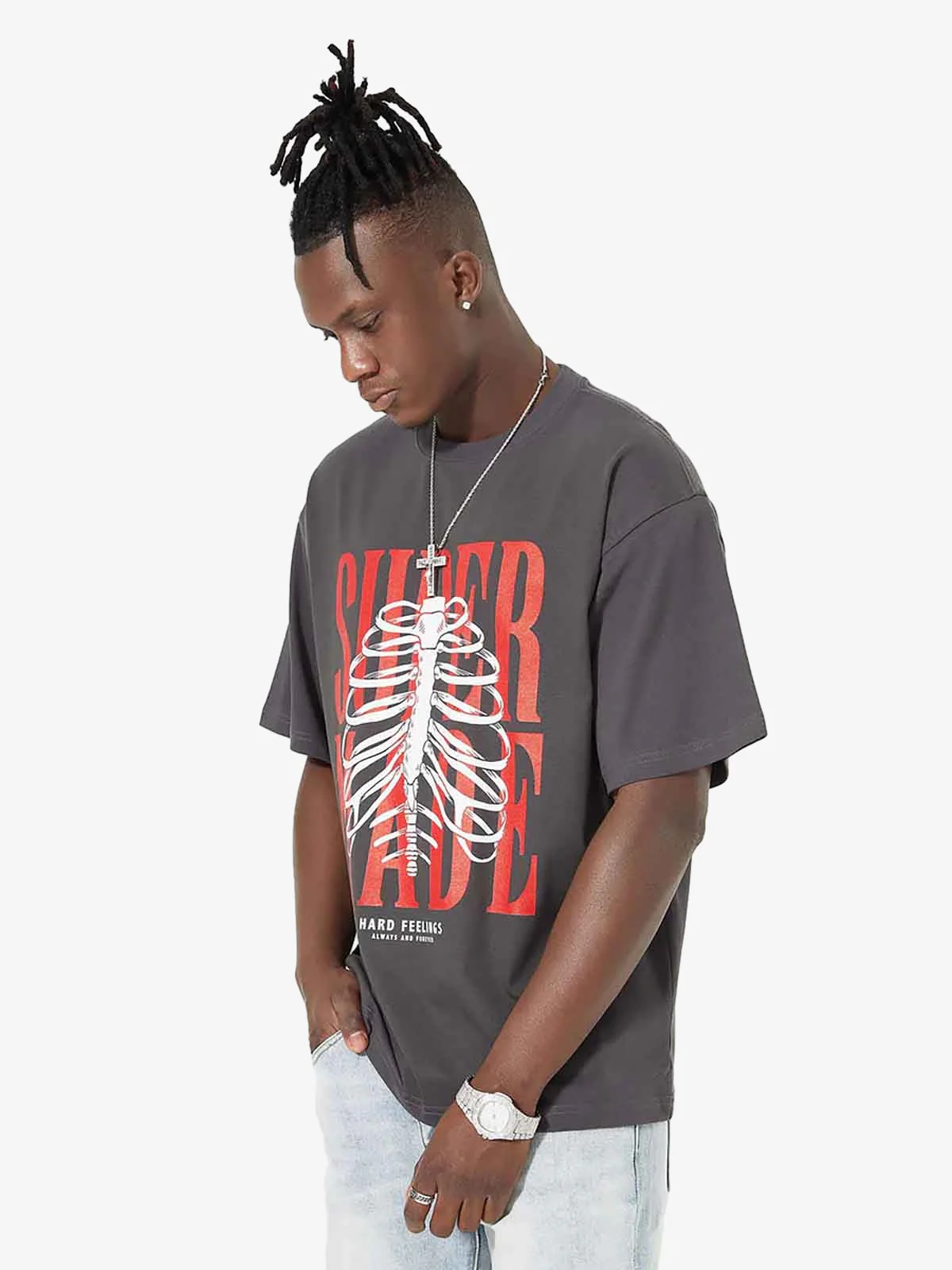 Thesupermade Skull Printed Logo Design T Shirt -1159 - Image 8