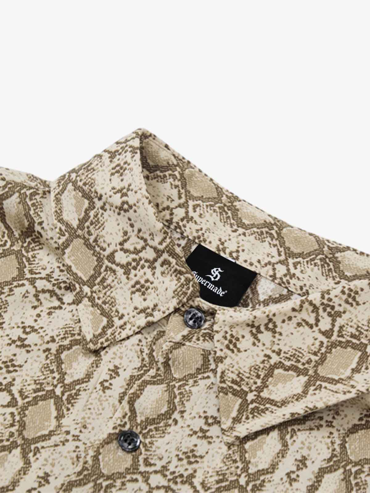 Snakeskin Stripe Short Sleeve Shirt - Image 5