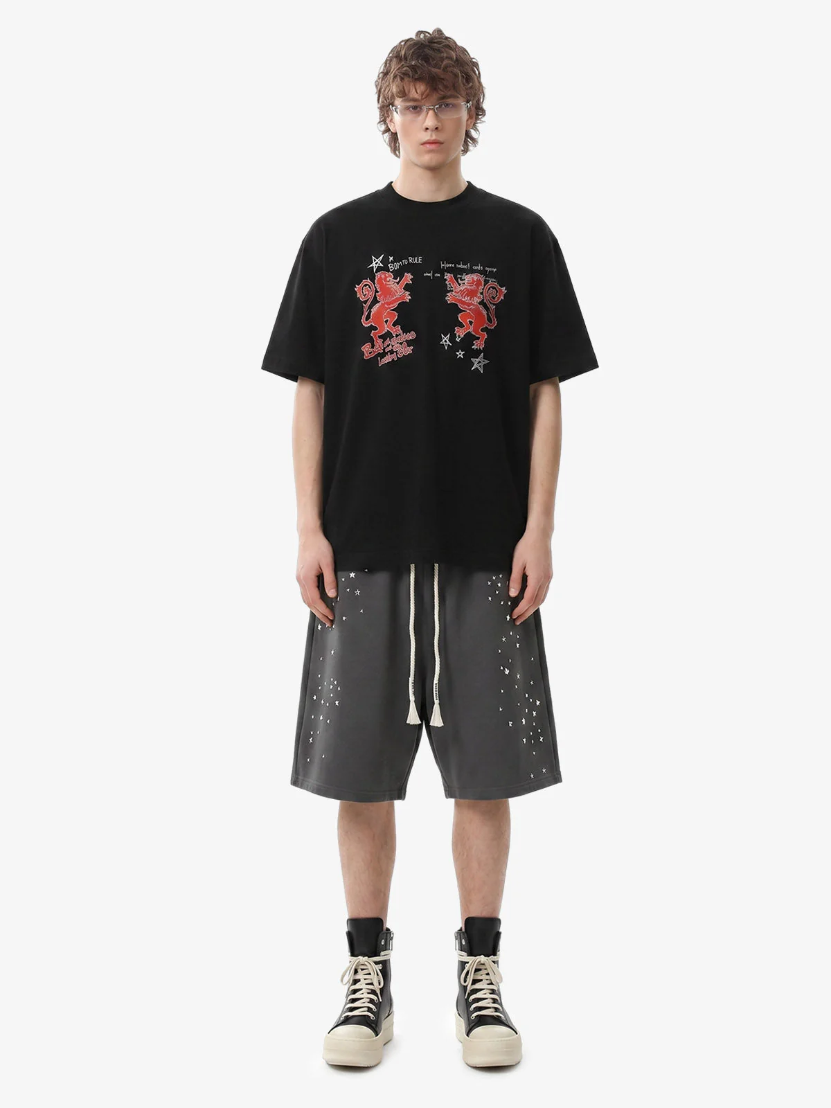 Studded Jersey Sweat Shorts - 2630 - Image 4