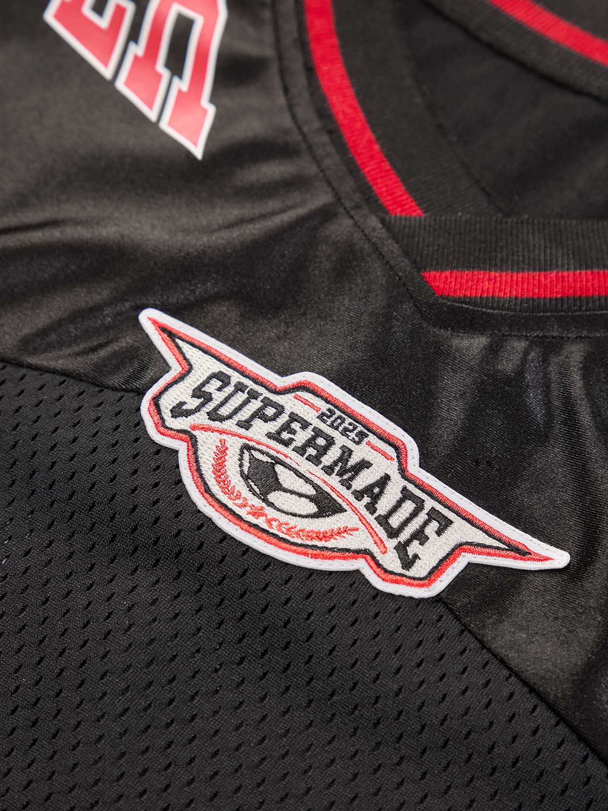Original Flame Print Football Jersey T-Shirt - Image 12