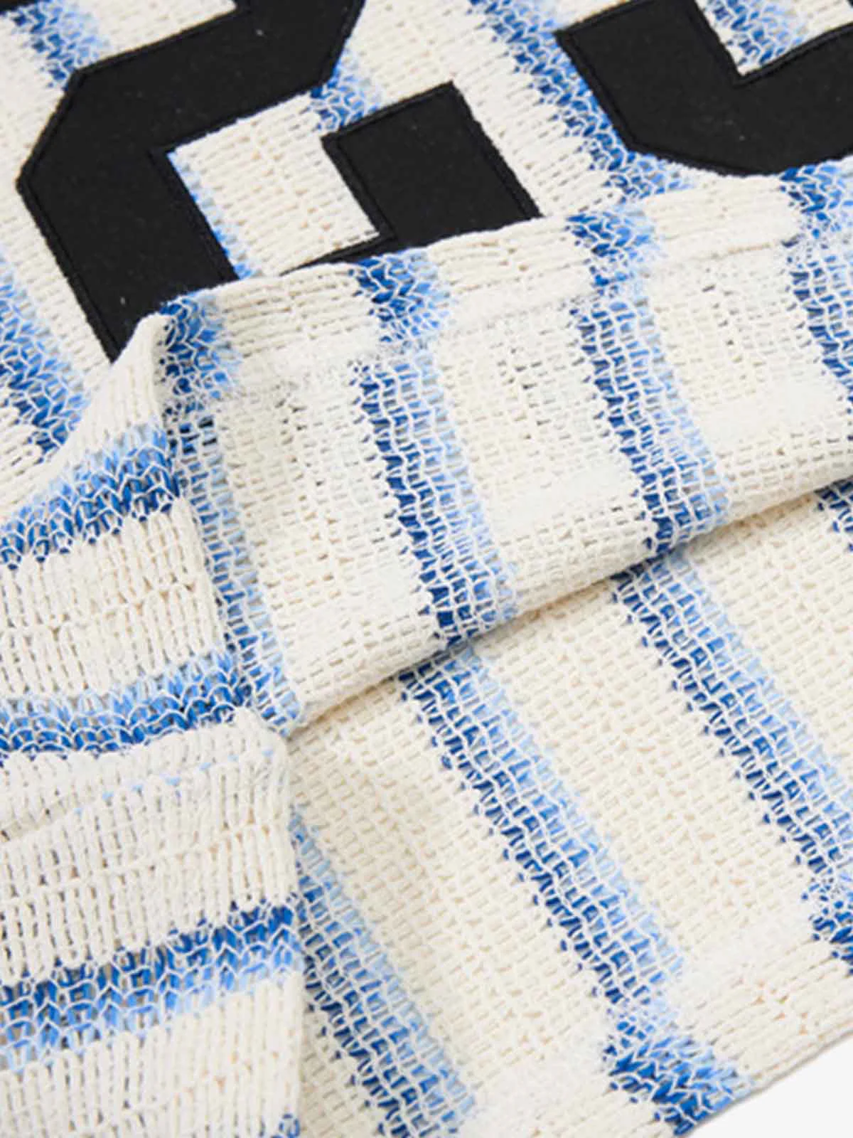 Supermade Retro Knit Striped Football Jersey - Image 9