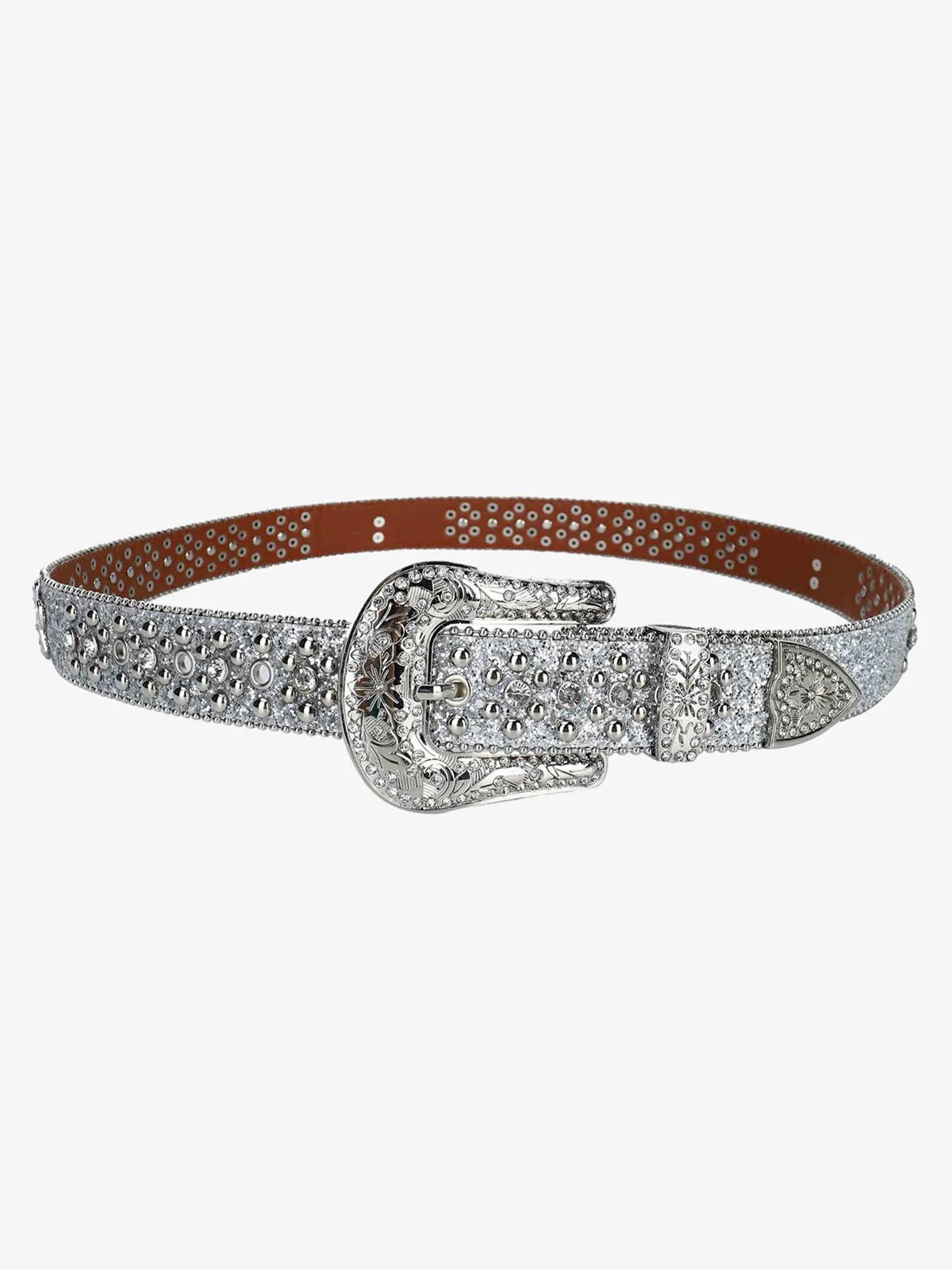 Thesupermade Studded Rhinestone Belt-1797 - Image 2
