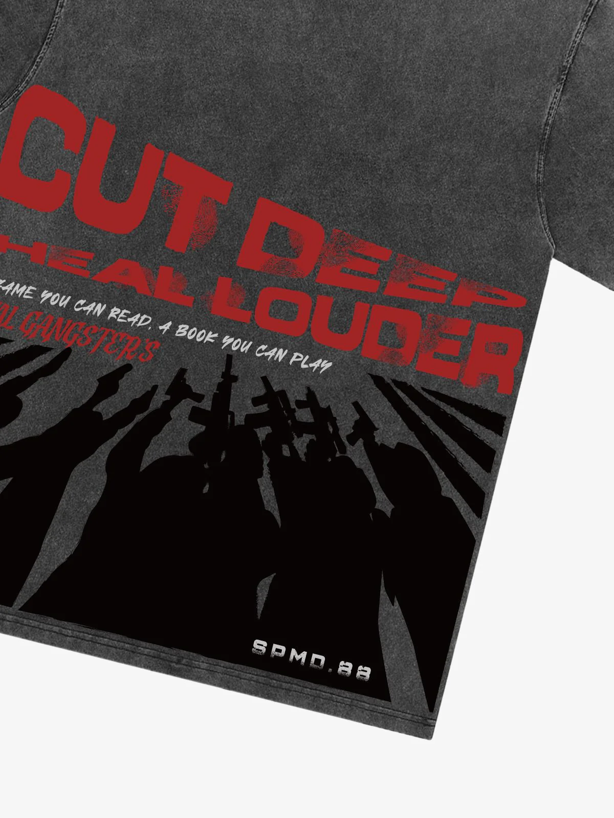 Original Cut Deep Graphic Print T-Shirt - Image 7