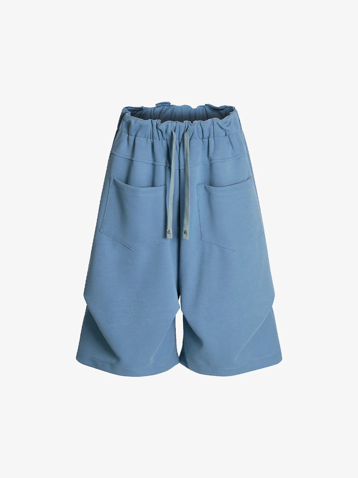 Side Pockets Drawstring Waist Casual Jorts - Image 3
