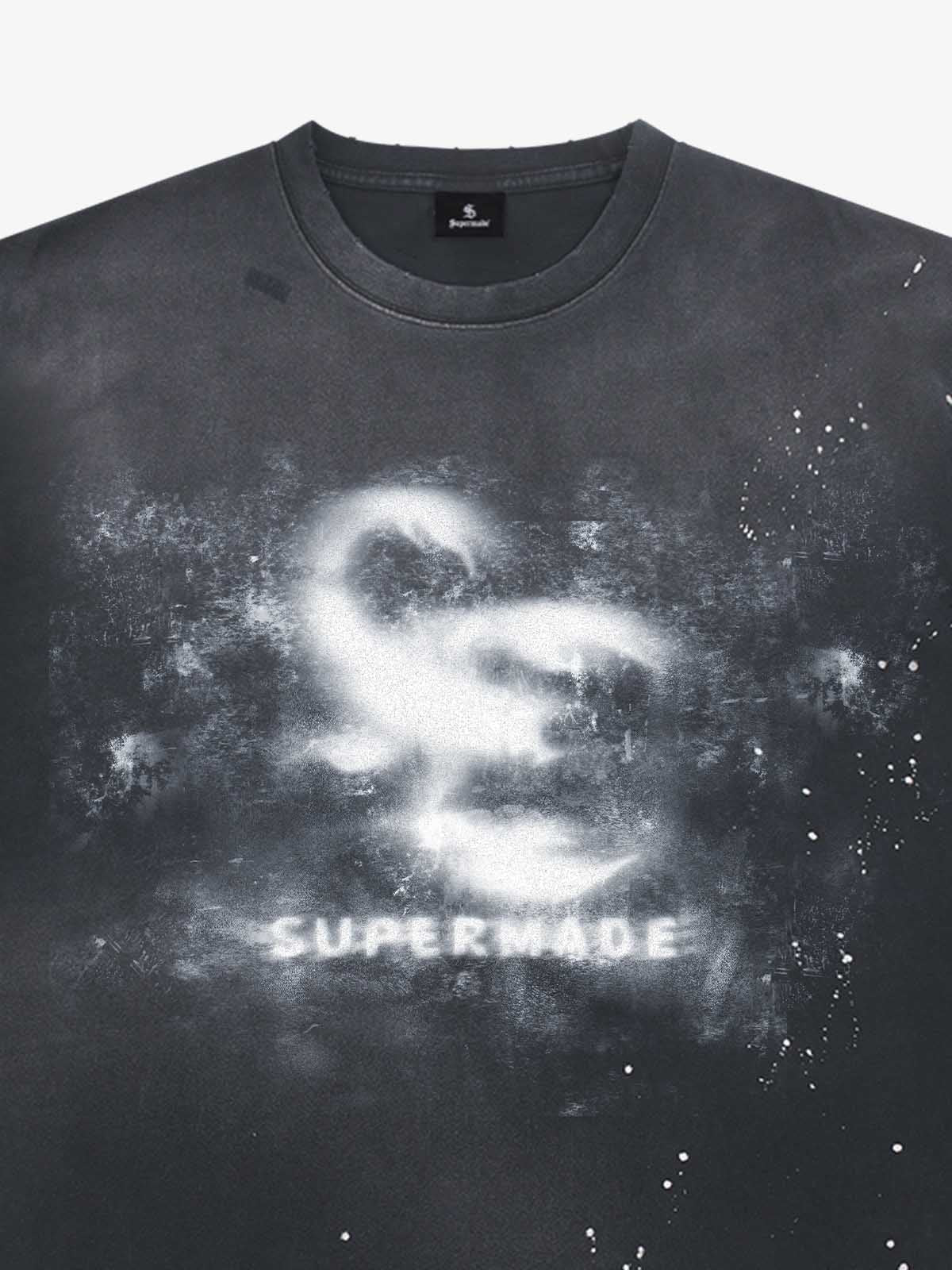 Washed Spray Graphic T-Shirt - Image 4