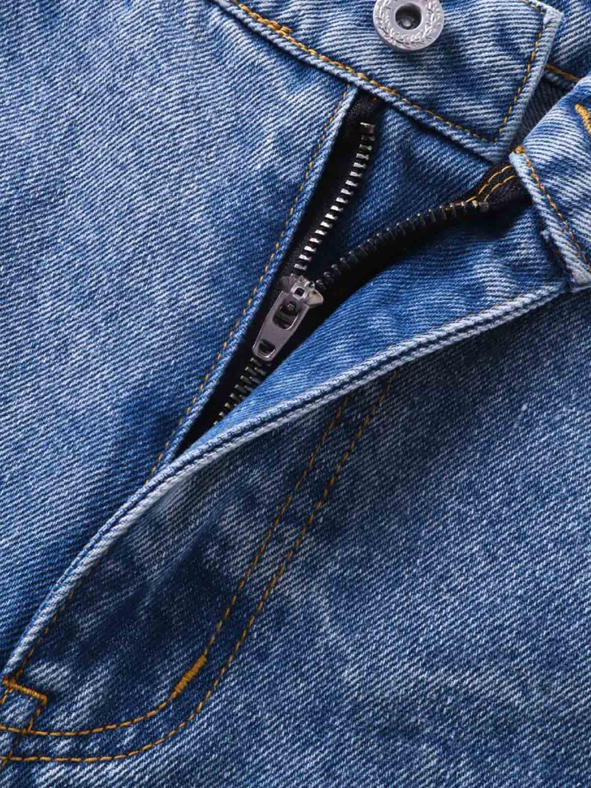 Y2K Faded Stacked Denim Jeans - Image 6